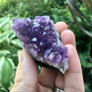 Amethyst crystal geode specimen display decor